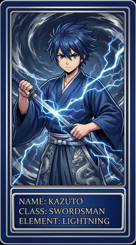 社区粉丝创作雷电剑士同人画